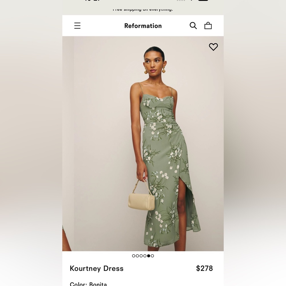 Reformation Kourney dress NWOT size 6